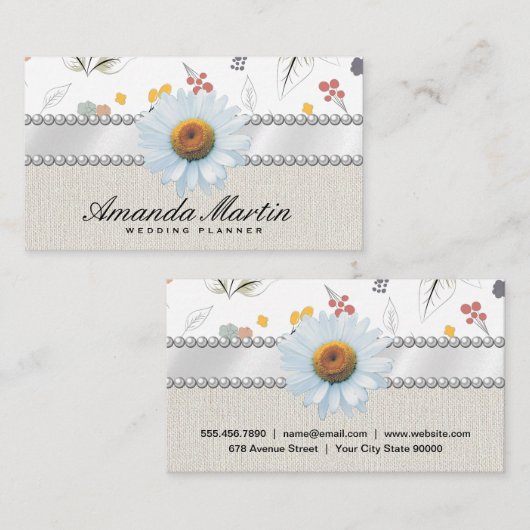 Naadloos ventilatorpatroon visitekaartje (Voorkant / Achterkant)