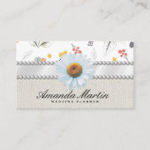 Naadloos ventilatorpatroon visitekaartje (Voorkant)