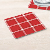 Naadloos vierkant, abstract patroonontwerp kartonnen onderzetters (Schuin)