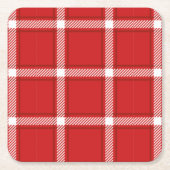 Naadloos vierkant, abstract patroonontwerp kartonnen onderzetters (Voorkant)