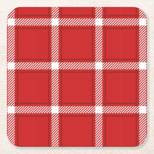 Naadloos vierkant, abstract patroonontwerp kartonnen onderzetters (Voorkant)