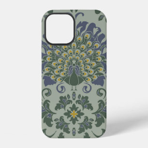 Naadloos vintage patroon met romantische vogel op iPhone 12 hoesje