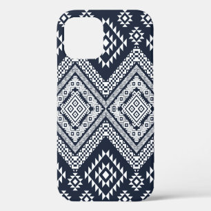 Naadloos vintage tribal patroonontwerp. Stijlvolle iPhone 12 Hoesje