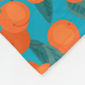 Naadloos vlak patroon met perziken op takken fleece deken (Hoek)