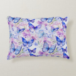 Naadloos vlinderpatroon Accent Pillow Accent Kussen