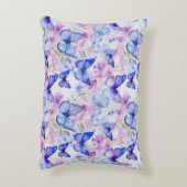 Naadloos vlinderpatroon Accent Pillow Accent Kussen (Achterkant (Verticaal))