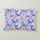 Naadloos vlinderpatroon Accent Pillow Accent Kussen (Achterkant)