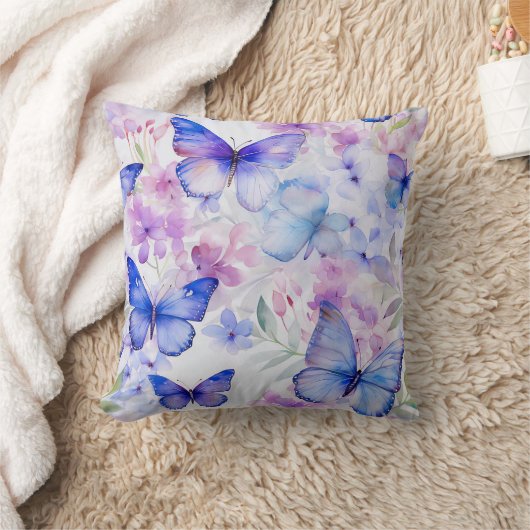 Naadloos vlinderpatroon Sierkussen (Deken)
