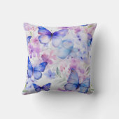 Naadloos vlinderpatroon Sierkussen (Achterkant)