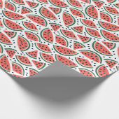Naadloos watermeloenpatroon met zaden cadeaupapier (Hoek)