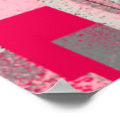 naadloos waterverf digitaal patchwork patroon poster (Hoek)
