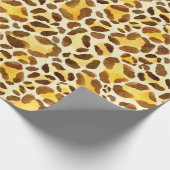 Naadloos waterverf-luipspatroon cadeaupapier (Hoek)