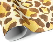 Naadloos waterverf-luipspatroon cadeaupapier (Rol Hoek)