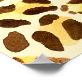 Naadloos waterverf-luipspatroon poster (Hoek)