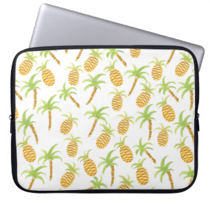 Naadloos waterverf met anananassen en pa laptop sleeve