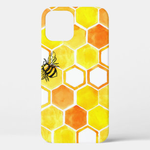 Naadloos waterverf met honingraten en li Case-Mate iPhone case