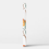 Naadloos waterverf met perziken op een wit Case-Mate iPhone case (Achterkant / Links)