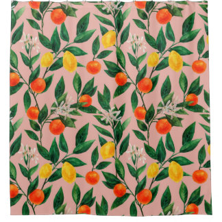 Naadloos waterverf patroon. Een versiering van b Douchegordijn