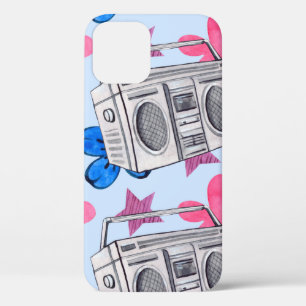 Naadloos waterverf patroon in stijl van 90 s Case-Mate iPhone case