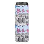 Naadloos waterverf patroon in stijl van 90 s thermosbeker (Achterkant)