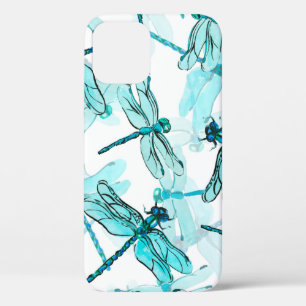 Naadloos waterverf patroon met elegante ligonfly Case-Mate iPhone case
