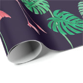 Naadloos waterverf patroon met flamingo cadeaupapier (Rol Hoek)