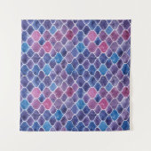 Naadloos waterverf violet patroon wandkleed (Voorkant (horizontaal))