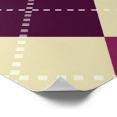 Naadloos wielslippatroon. Achtergrond voor diamant Poster (Hoek)