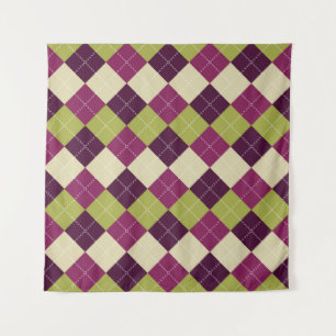 Naadloos wielslippatroon. Achtergrond voor diamant Wandkleed