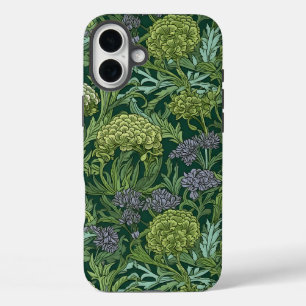 Naadloos William Morris stijl bloempatroon iPhone 16 Plus Hoesje