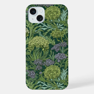 Naadloos William Morris stijl bloempatroon iPhone 15 Plus Case