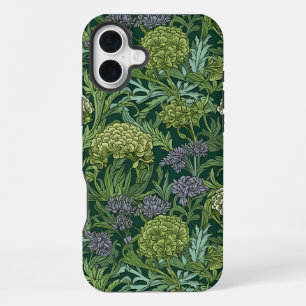 Naadloos William Morris stijl bloempatroon iPhone 16 Plus Hoesje