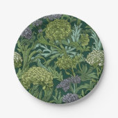 Naadloos William Morris stijl bloempatroon Papieren Bordje (Voorkant)