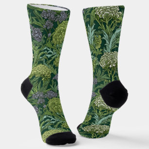Naadloos William Morris stijl bloempatroon Sokken