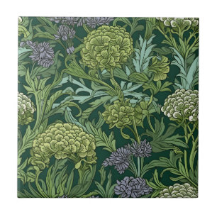 Naadloos William Morris stijl bloempatroon Tegeltje