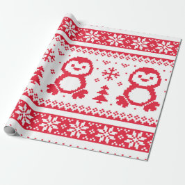 Naadloos winterpatroon kerstpapier cadeaupapier