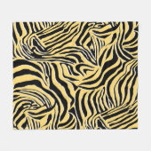Naadloos zebrapatroon, dierlijk. behang, abstract fleece deken (Voorkant (Horizontaal))