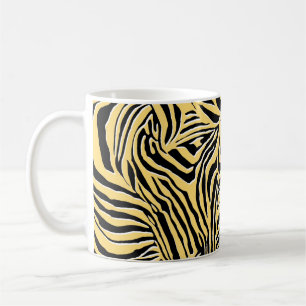 Naadloos zebrapatroon, dierlijk. behang, abstract koffiemok
