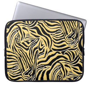 Naadloos zebrapatroon, dierlijk. behang, abstract laptop sleeve