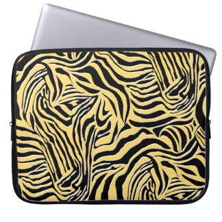 Naadloos zebrapatroon, dierlijk. behang, abstract laptop sleeve