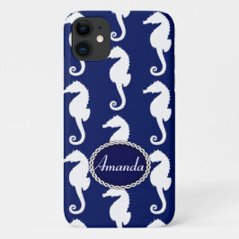 Naadloos zeepaardpatroon Case-Mate iPhone case
