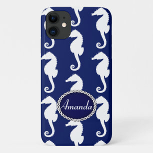 Naadloos zeepaardpatroon Case-Mate iPhone case