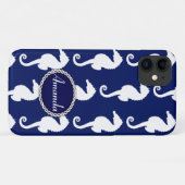 Naadloos zeepaardpatroon Case-Mate iPhone case (Achterkant (horizontaal))