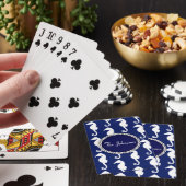 Naadloos zeepaardpatroon pokerkaarten (Insitu)