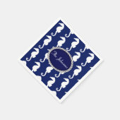 Naadloos zeepaardpatroon servet (Hoek)