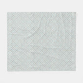 Naadloos Zeeschelp Patroon Fleece Deken (Voorkant (Horizontaal))