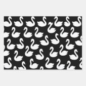 naadloos zwaansilhouet inpakpapier vel (Voorkant 2)