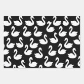 naadloos zwaansilhouet inpakpapier vel (Voorkant 3)