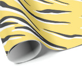 Naadloos  zwart-gele tijgerpatroon. S Cadeaupapier (Rol Hoek)