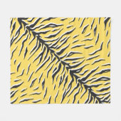 Naadloos  zwart-gele tijgerpatroon. S Fleece Deken (Voorkant (Horizontaal))